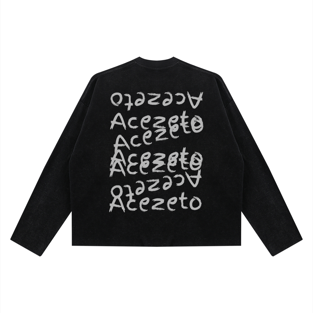 Long Sleeve Waffle - Black