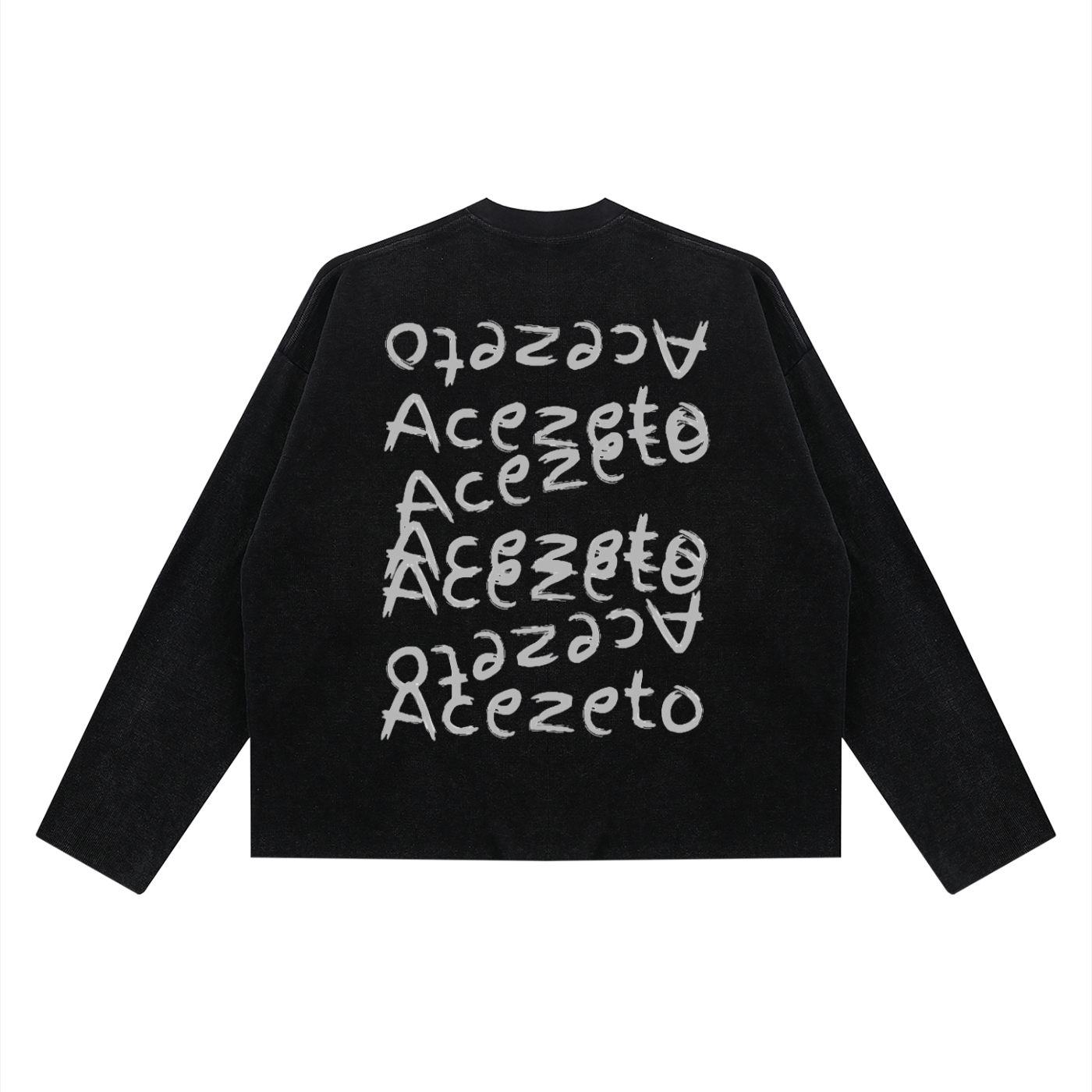 Long Sleeve Waffle - Black