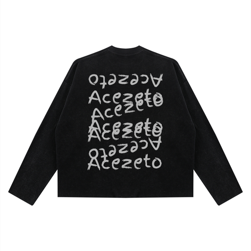 Long Sleeve Waffle - Black